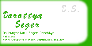 dorottya seger business card